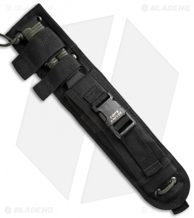 TOPS Knives Screaming Eagle Tanto Point Knife Paracord (5.625" Black) SE6020-PBT