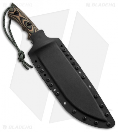 Treeman Knives Original Combat Bowie Knife Camo G-10 (8" OD Green)