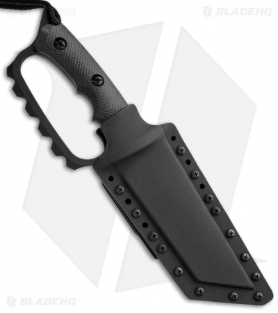 Treeman Knives Ultra Phalanx D-Guard Knife Black Micarta (7.5" Black)