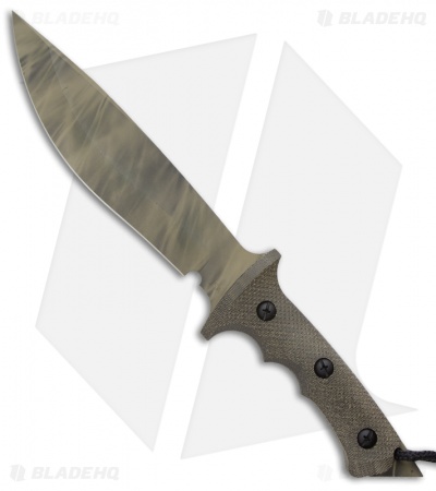 Treeman Knives Original 8" Combat Bowie Knife Micarta 