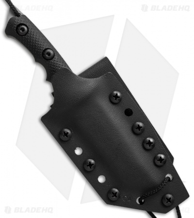 Treeman Knives Mini Ultra Phalanx Neck Carry Knife Black G-10 (3" Silver)