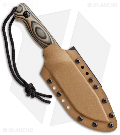 Treeman Knives Recon Hunter Fixed Blade Knife Camo G10 (4.375" Coyote Brown)