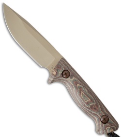 Treeman Knives Recon Hunter Knife Snakeskin Canvas (4.375" Coyote Brown)