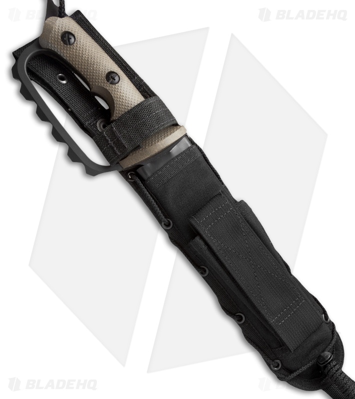 Treeman Knives Ultra Phalanx D-Guard Knife Green Micarta (7.5" Black)