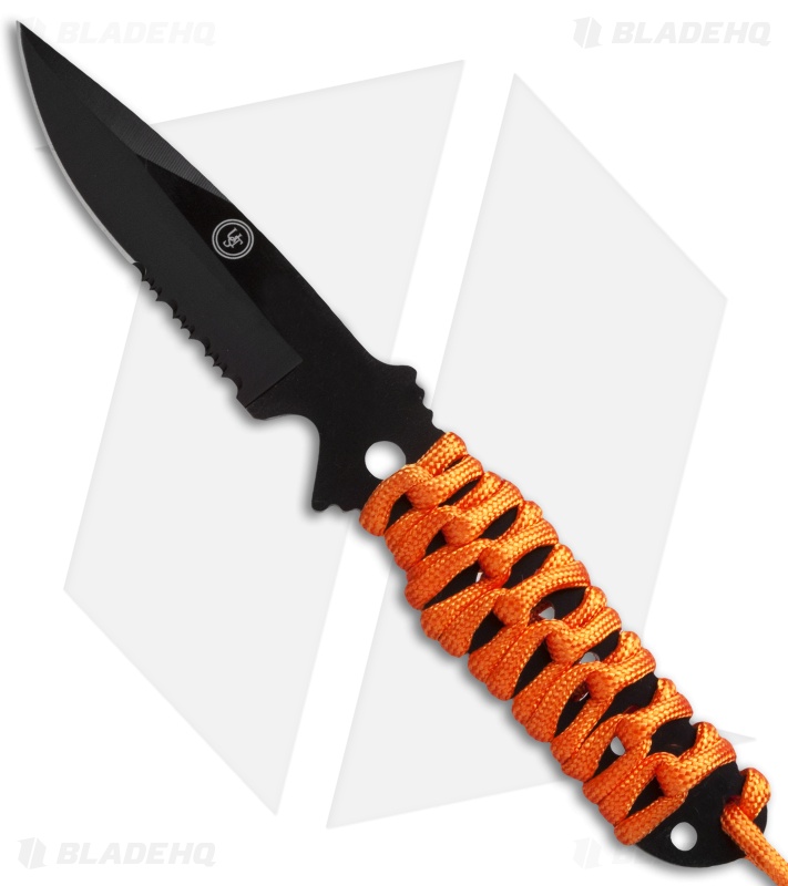 UST Paraknife FS 3.0 Fixed Blade Knife Orange (3.25" Black Serr)