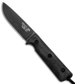 Utility Tool Knives Wilderness Knife No. 4 Black Micarta (4" Black) UTK0100-2014