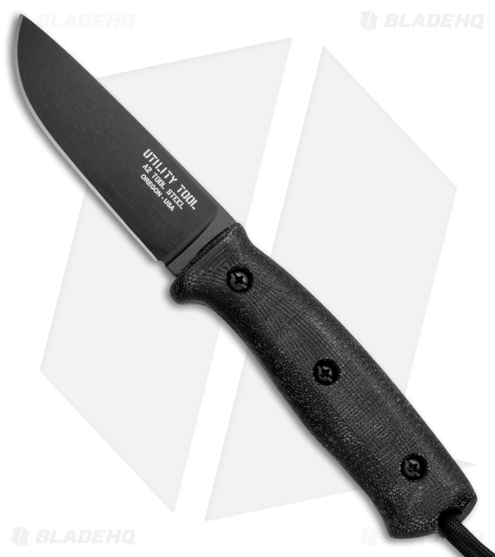 Utility Tool Knives Wilderness Knife No. 5 Black Micarta (4" Black) UTK0100-2014