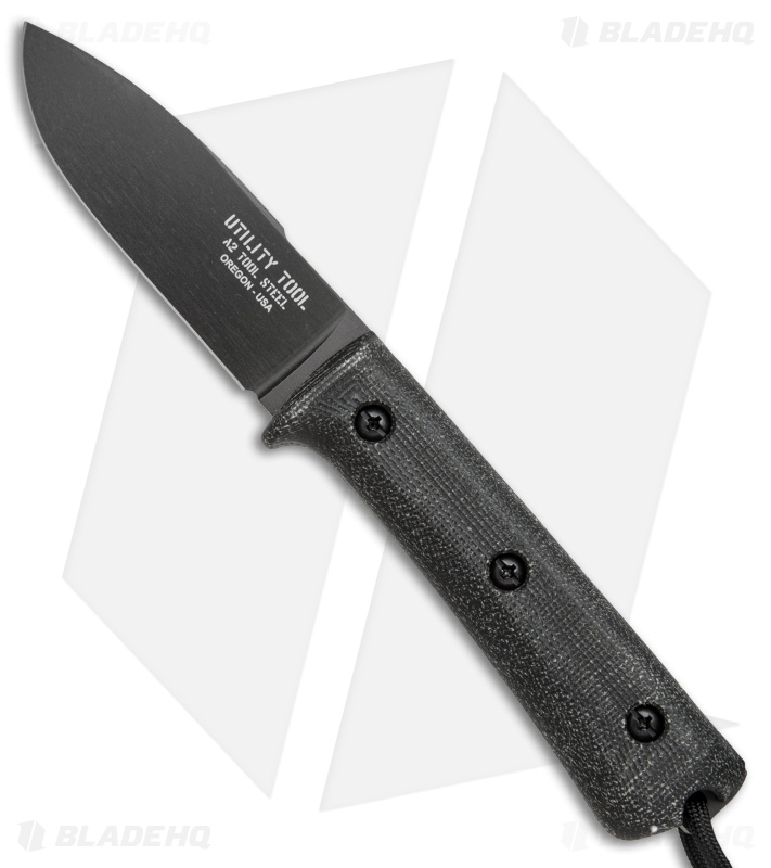 Utility Tool Knives Wilderness Knife No. 3 Black Micarta (3.75" Black) UTK0097