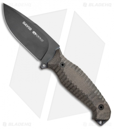 Viper Knives David Fixed Blade Micarta (4.125" Black) VT4002CNN