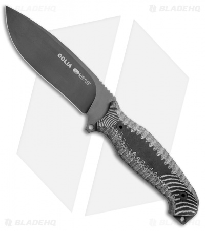 Viper Knives Golia Fixed Blade Knife Black Micarta (5" Black) VT4003CNN