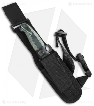 Viper Knives Golia Fixed Blade Knife Green Micarta (5" Black) VT4003CNV