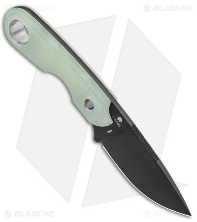 Viper Knives Berus Fixed Blade Knife Drop Point Jade G-10 (2.6" DLC)