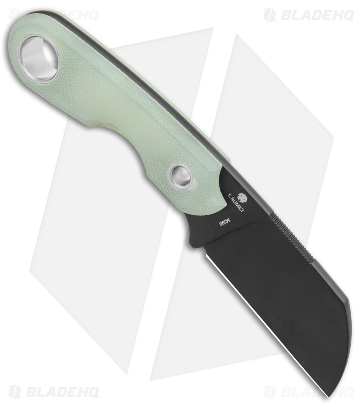 Viper Knives Berus Fixed Blade Knife Sheepsfoot Jade G-10 (2.6" DLC) VT4014DGJ