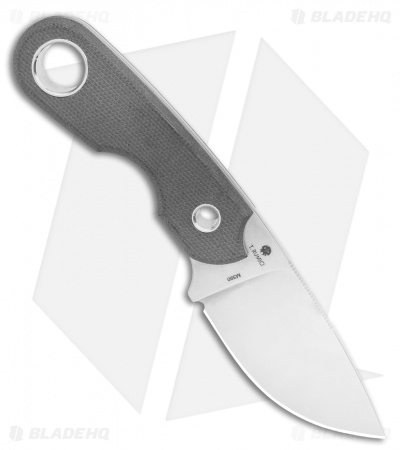 Viper Knives Berus Fixed Blade Knife Drop Point Black Micarta (2.6" Satin)