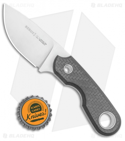Viper Knives Berus Fixed Blade Knife Drop Point CF Handel (2.6" Satin) VT4012FC 
