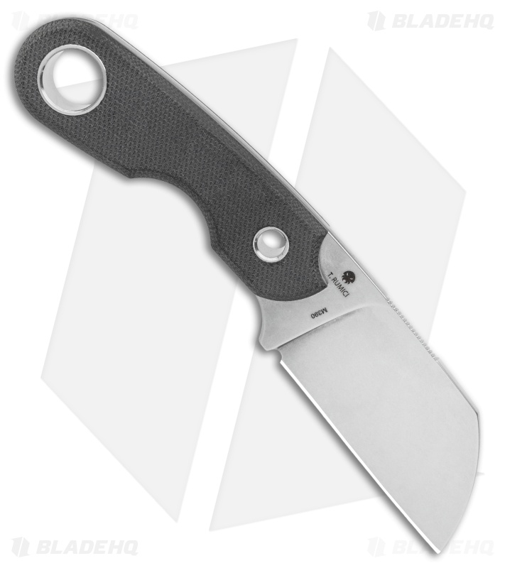 Viper Knives Berus Fixed Blade Knife Sheepsfoot Black Micarta (3.5" Satin)