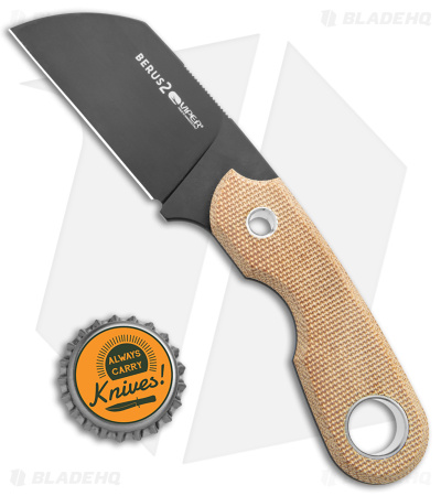 Viper Knives Berus Fixed Blade Knife Sheepsfoot Natural Micarta (2.6" DLC)