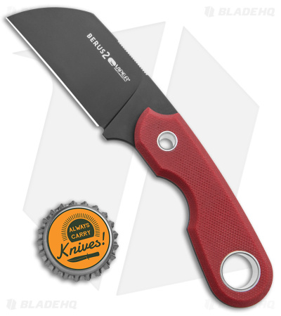 Viper Knives Berus Fixed Blade Knife Sheepsfoot Red G-10 (2.6" DLC)