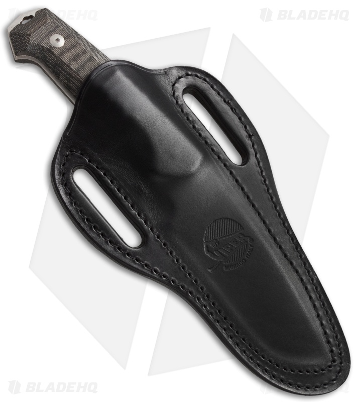 Viper Borr Fixed Blade Knife Black Micarta (4.875" Stonewash) VT4008SWCB
