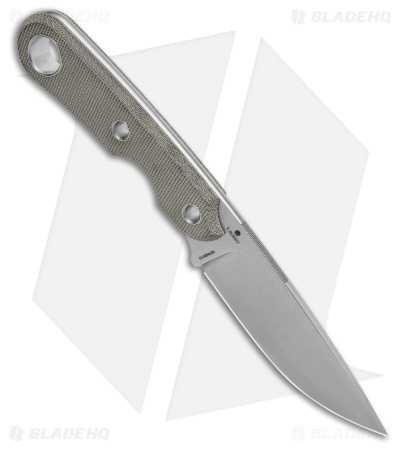 Viper Knives Basic 1 Fixed Blade Knife Green Micarta (3.8" Satin) D2