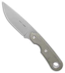 Viper Knives Basic 1 Fixed Blade Knife Green Micarta (3.8" Satin) D2