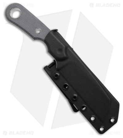 Viper Knives Basic 2 Sheepsfoot Fixed Blade Knife Black Micarta (3.7" Satin)