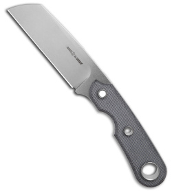 Viper Knives Basic 2 Sheepsfoot Fixed Blade Knife Black Micarta (3.7" Satin)