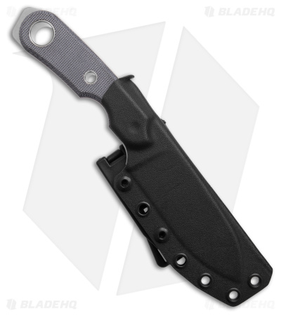 Viper Knives Basic 3 Drop Point Fixed Blade Knife Black Micarta (4" Satin) D2