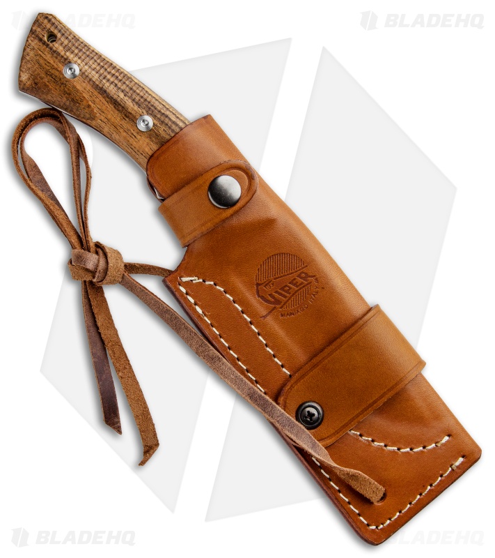 Viper Knives Gianghi | Fixed Blade Knife | Bocote Wood + Satin
