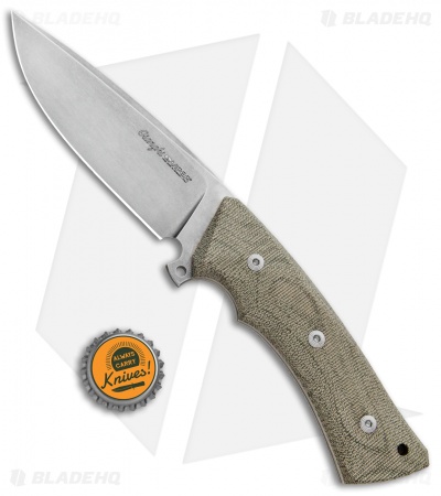 Viper Knives Gianghi Fixed Blade Knife Green Canvas Micarta (4.5" Satin) V4882CV