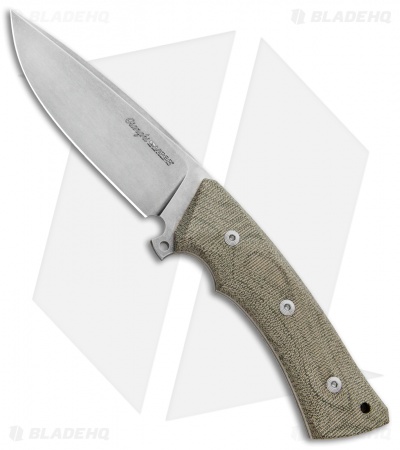 Viper Knives Gianghi Fixed Blade Knife Green Canvas Micarta (4.5" Satin) V4882CV