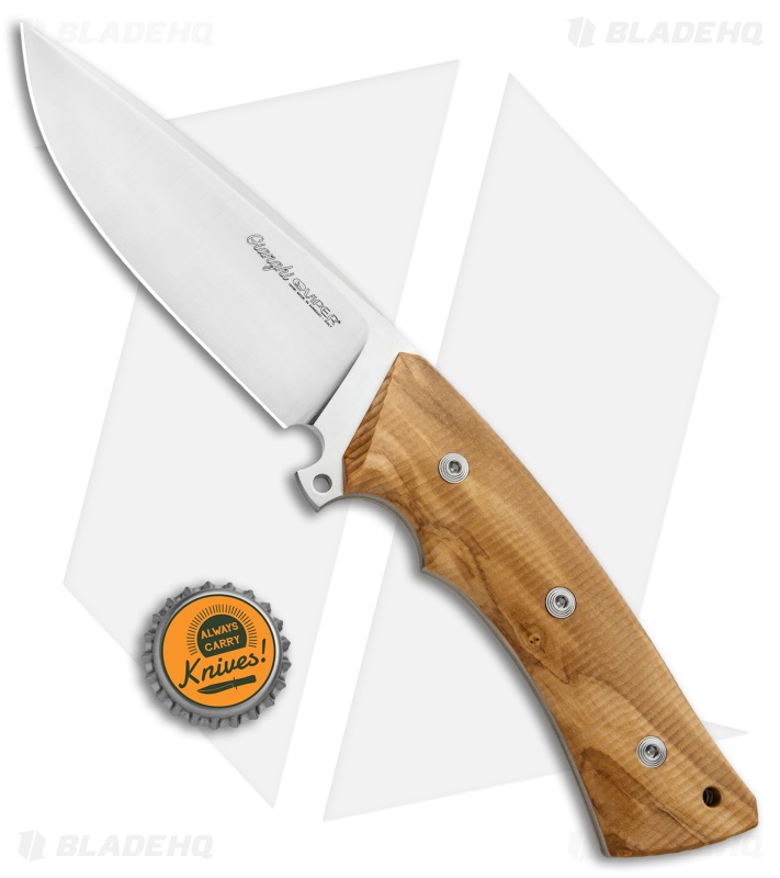 Viper Knives Gianghi Fixed Blade Knife Olive Wood (4.5" Satin) V4880UL