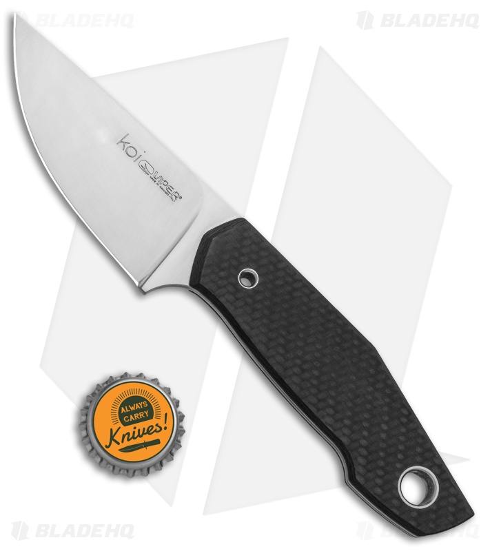 Viper Knives Voxnaes Koi Fixed Blade Carbon Fiber (3.5" Satin N690) V4010FC