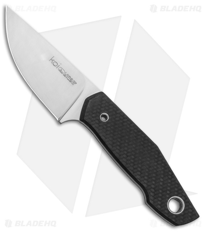 Viper Knives Voxnaes Koi Fixed Blade Carbon Fiber (3.5" Satin N690) V4010FC