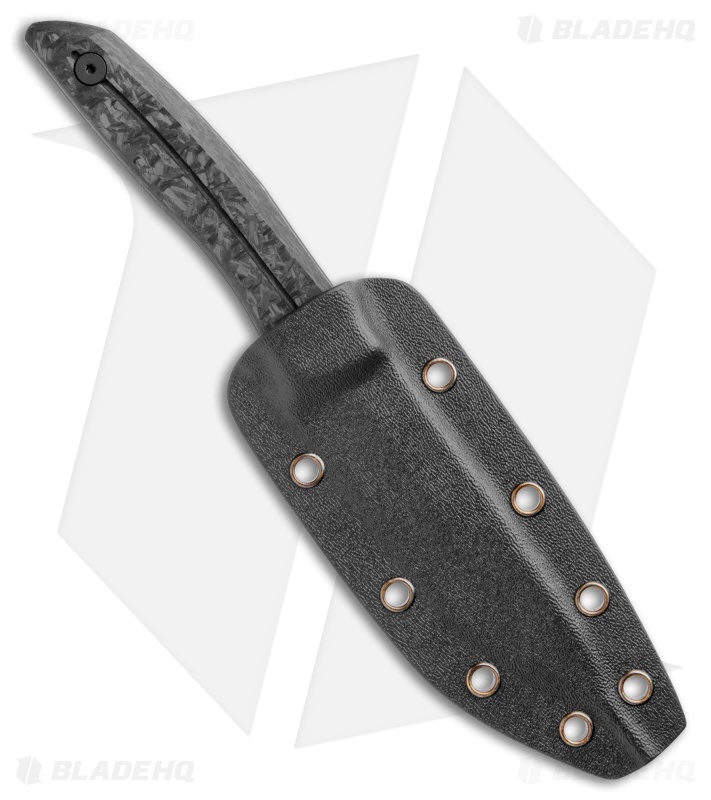 WE Knife Co. Reazio Fixed Blade Knife Shred CF (4.15" Black Stonewash) 921B