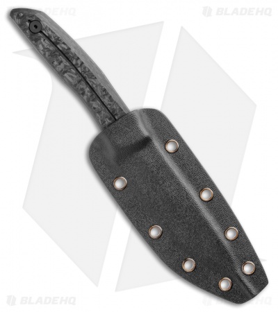 WE Knife Co. Reazio Fixed Blade Knife Shred CF (4.15" Black Stonewash) 921B