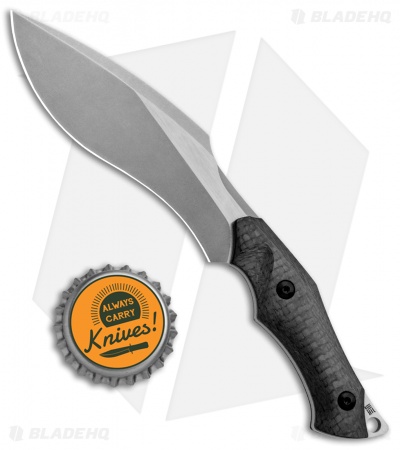 WE Knife Co. Vaquita Fixed Blade Mini Kukri Neck Knife CF (3.2" Stonewash) 807A