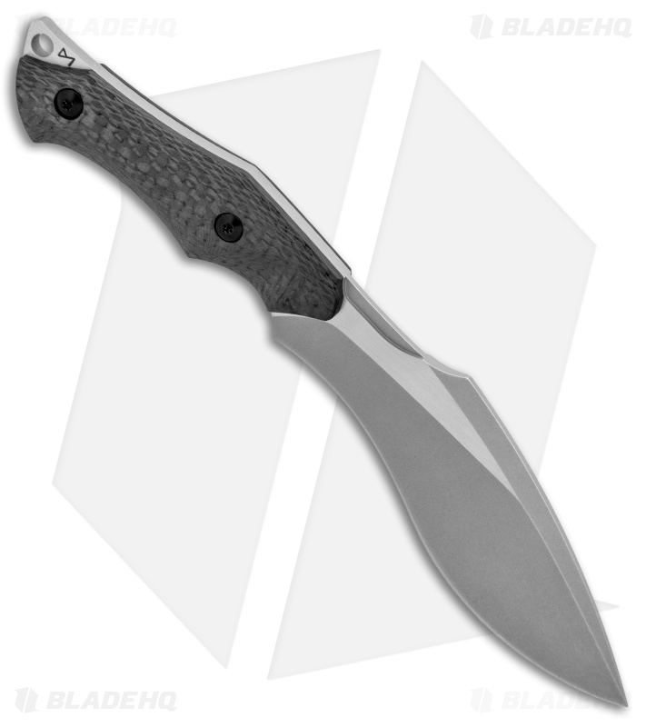 WE Knife Co. Vaquita Fixed Blade Mini Kukri Neck Knife CF (3.2" Stonewash) 807A
