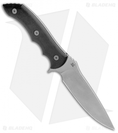WE Knife Co. Stonefish Fixed Blade Knife Black G-10 (4.46" Stonewash) 919C