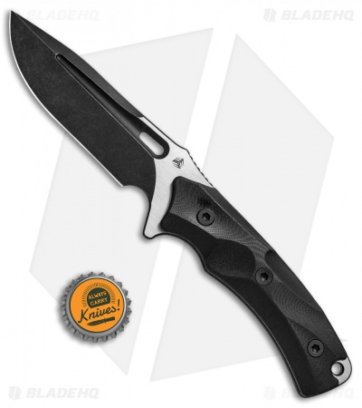 WE Knife Co. Vindex Fixed Blade Knife Black G-10 (4.3" Black Stonewash) 802B