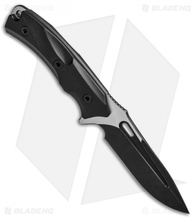 WE Knife Co. Vindex Fixed Blade Knife Black G-10 (4.3" Black Stonewash) 802B