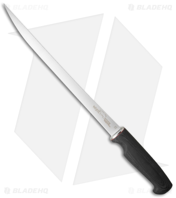 White River Knives 11" Traditional Fillet Knife Black Micarta