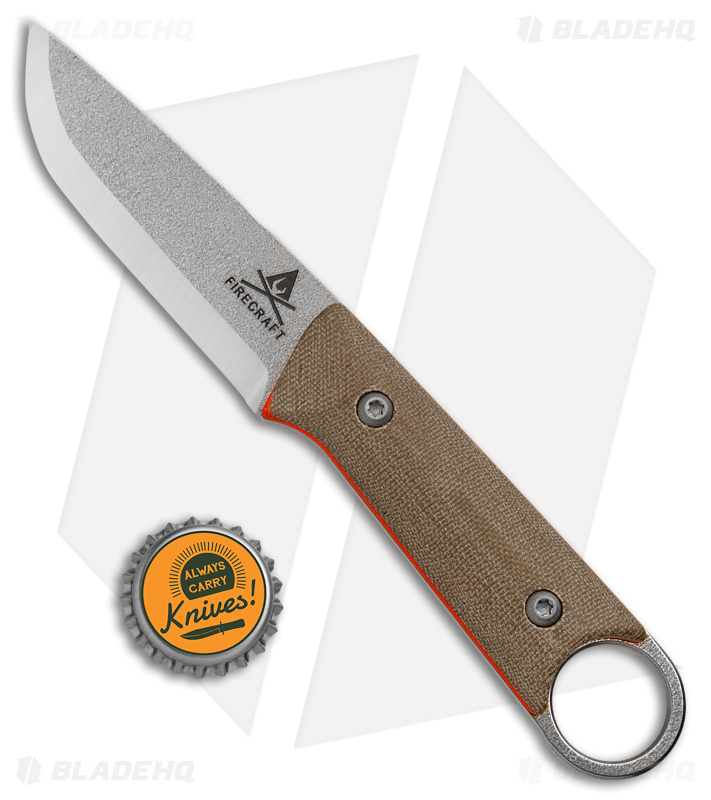 White River Firecraft Puukko Fixed Blade Knife Micarta (3.7" Scandi SW) FC-PKO