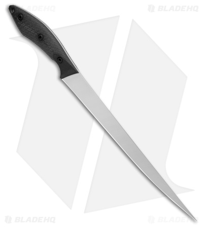 White River Knives 10" Pro Fillet Knife Black G-10 (10" Stonewash)