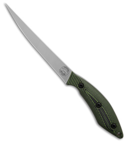 White River Knives 6" Step-Up Fillet Knife Green/Black G-10 (6" Stonewash)