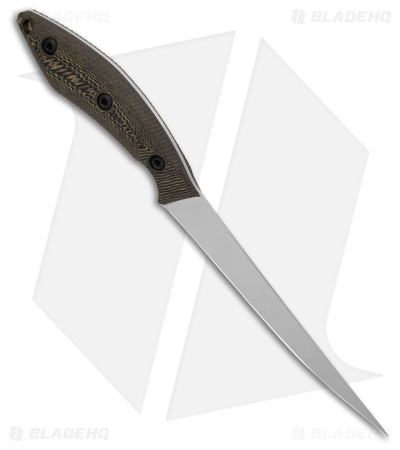 White River Knives 6" Pro Fillet Knife Maple/Black Richlite (6" Stonewash)
