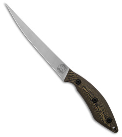 White River Knives 6" Pro Fillet Knife Maple/Black Richlite (6" Stonewash)