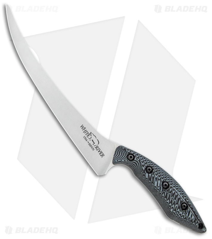 White River Knives 8.5" StepUp Fillet Knife Black/Gray G10 (8.5