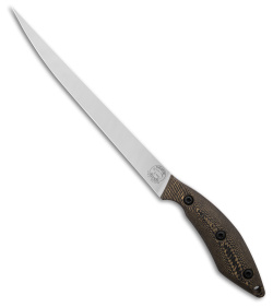 White River Knives 8" Step-Up Fillet Knife Maple/Black Richlite (8" Stonewash)