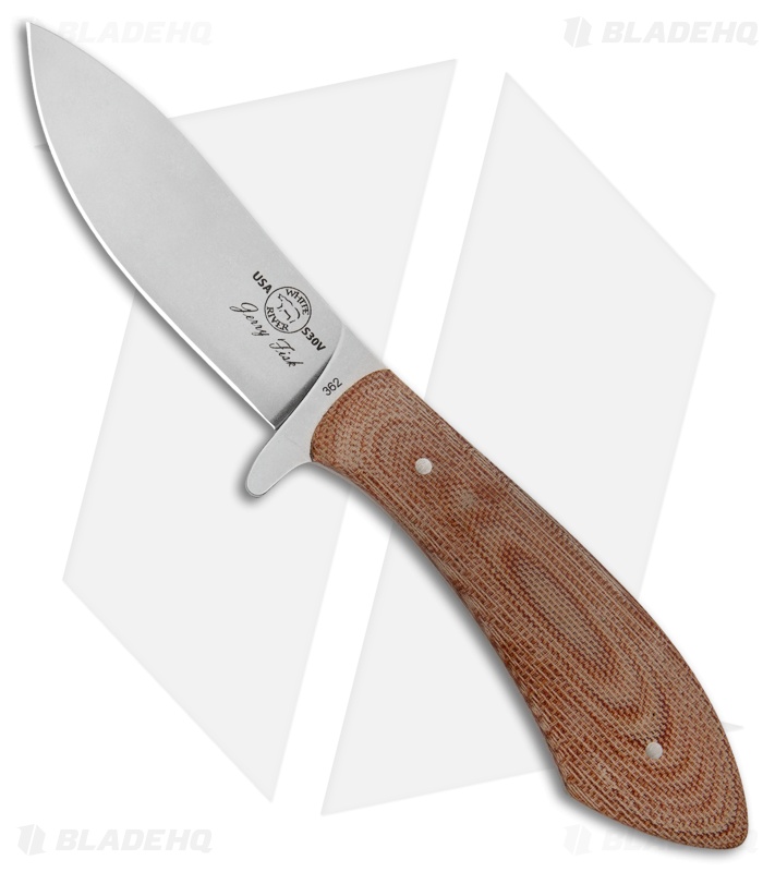 White River Knives Sendero Bush Knife Natural Canvas Micarta (3.625" Stonewash) 